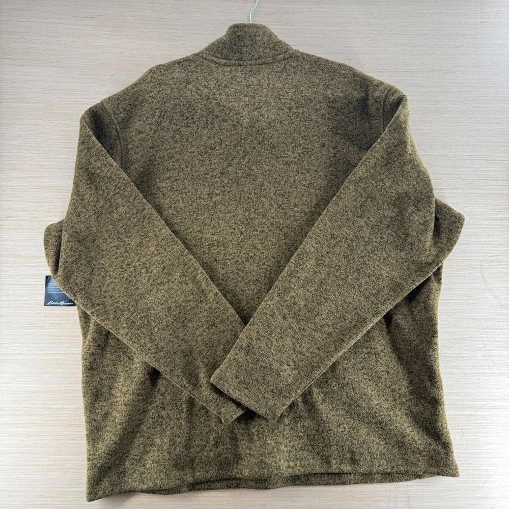 NWT Eddie Bauer Convector 2.0 Mens XXL Sweater Fleece Quarter Zip Aged Brass